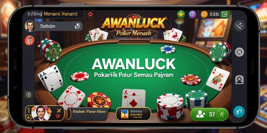 Gameplay seru dan interaksi pemain di AWANLUCK Poker.