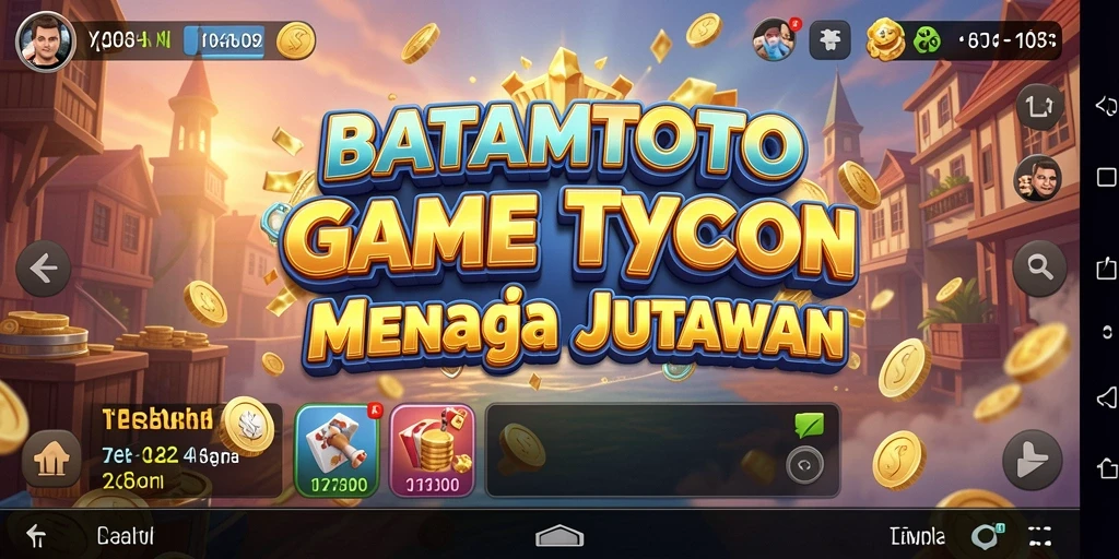 Screenshot menampilkan gameplay menarik dalam BATAMTOTO game Tycoon.