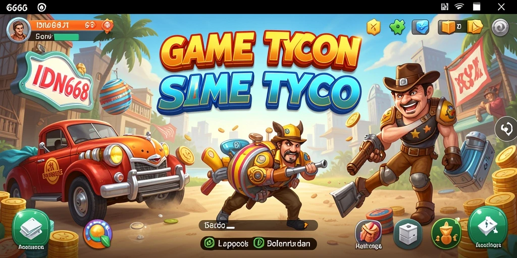 Screenshot IDN668 menampilkan gameplay Tycoon yang menarik dan penuh strategi.