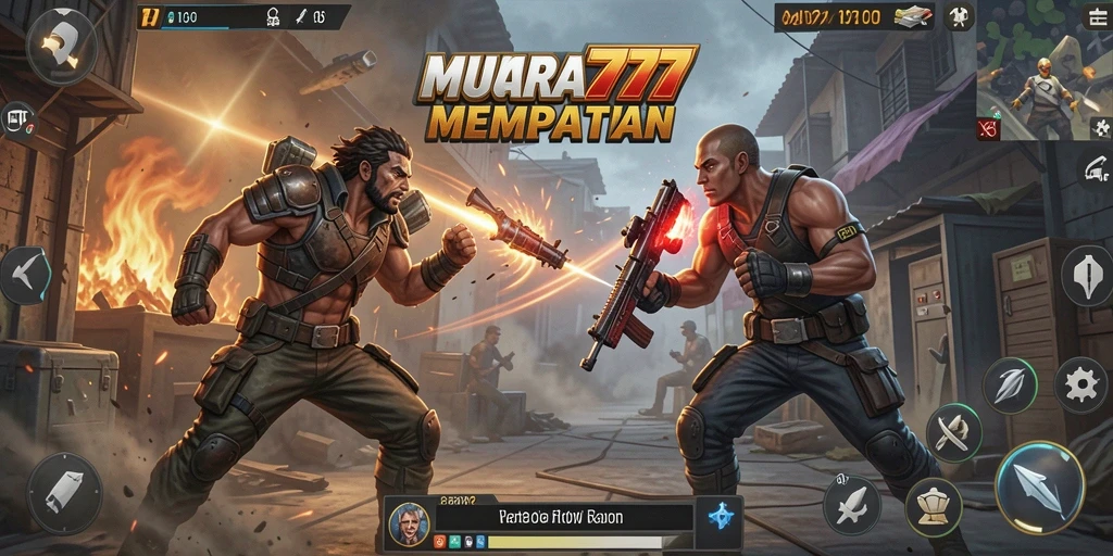 Gameplay MUARA777 saat pertandingan Battle Royale yang mendebarkan.