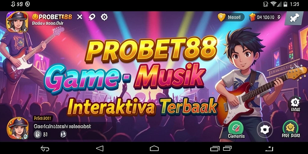 Gameplay seru di PROBET88 yang menampilkan tantangan musik.