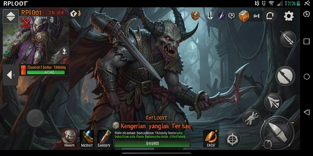 Tangkapan layar gameplay yang menegangkan dari RPLOOT
