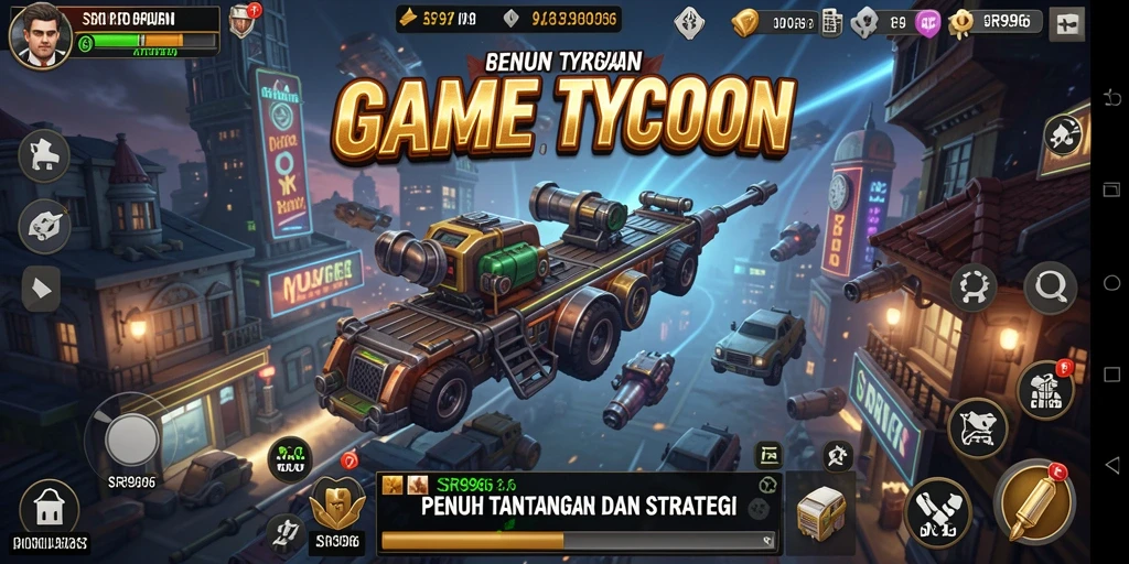 Tampilan gameplay SR996 yang menarik dalam membangun bisnis Tycoon.