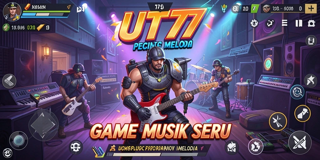 Tampilan gameplay UT77 menampilkan keseruan bermain musik.